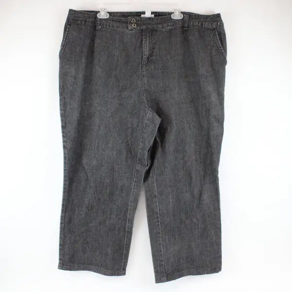 Charter Club Allison Fit Jeans Women's 20W Plus Size Dark Gray