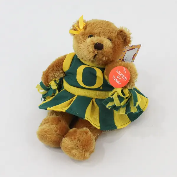Oregon Ducks Cheerleader Bear Plush Beanie 8" Not Working