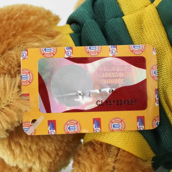 Oregon Ducks Cheerleader Bear Plush Beanie 8" Not Working