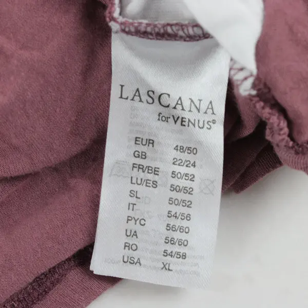 Lascana for Venus Muted Purple/Pink Asymmetrical Cardigan W/ Faux White Shirt XL