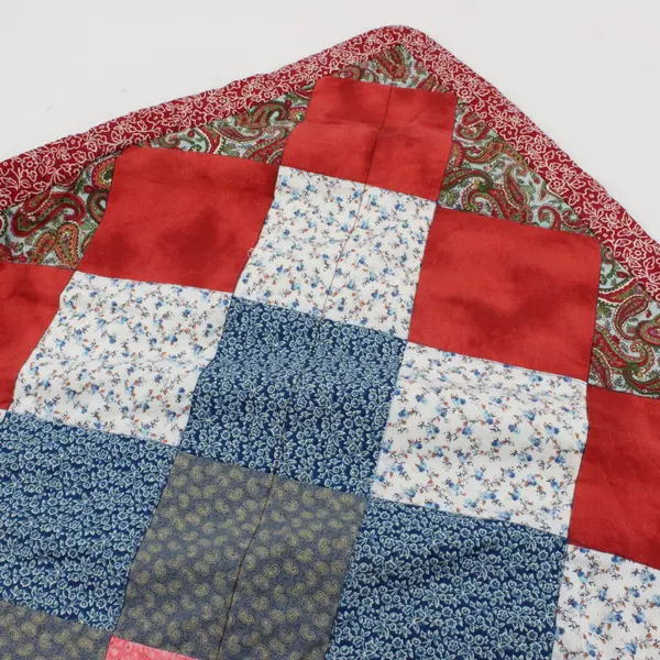 Handmade Red White Blue Patriotic Americana Quilt 66 x 70"