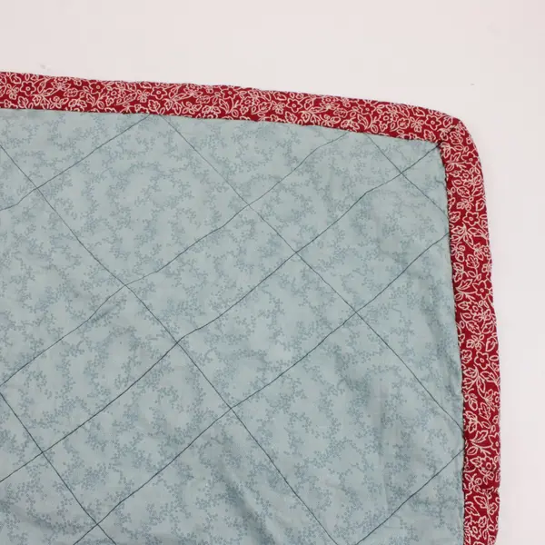 Handmade Red White Blue Patriotic Americana Quilt 66 x 70"