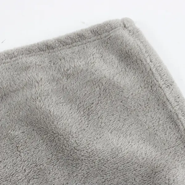 Charter Club Fuzzy Gray Throw Blanket 50 x 76 Soft Cozy