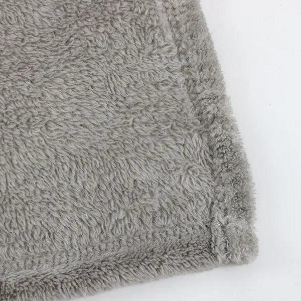 Charter Club Fuzzy Gray Throw Blanket 50 x 76 Soft Cozy