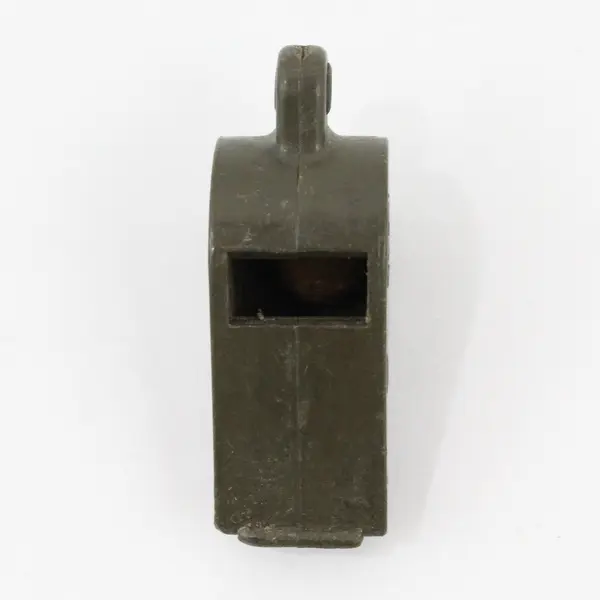 U.S. Navy PEI Olive Drab Green Bakelite Whistle 1945 Tested Works