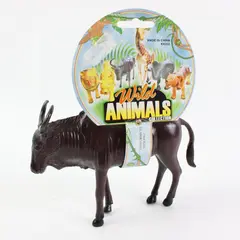 Wild Animals Collection Molded Plastic Wildebeest Figure 4 Inch KK203