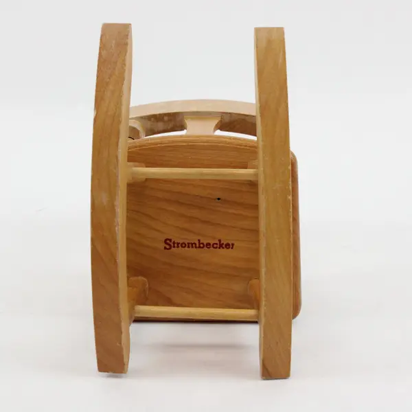 Vintage Strombecker Wooden Dollhouse Rocking Chair 6-3/4 Inch