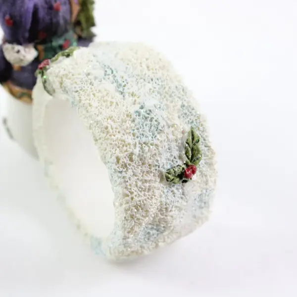Lot of 2 Holiday Collection C1096 Snowman Napkin Rings
