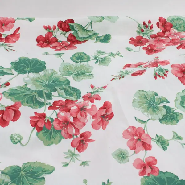 VTG Joan Kessler Concord Fabrics Geranium Scrap Fabric 3.5 Yds x 44"
