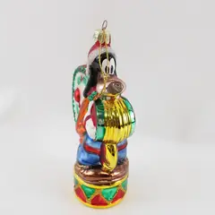 VTG Walt Disney Classics Santa's Best Goofy Blown Glass Ornament 6.5"