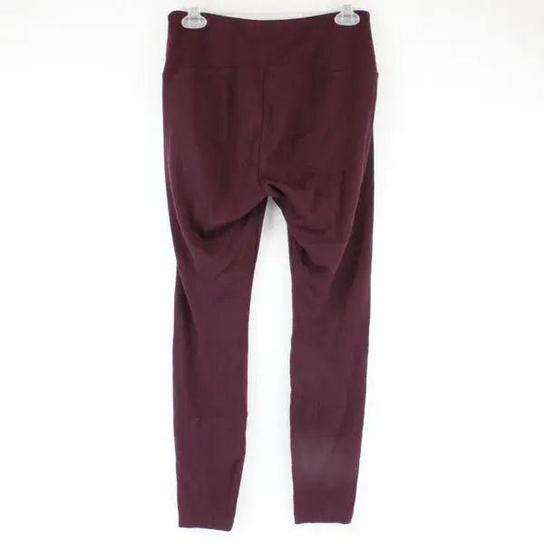 White House Black Market Runway Legging Women Size 10 High Waisted Maroon 