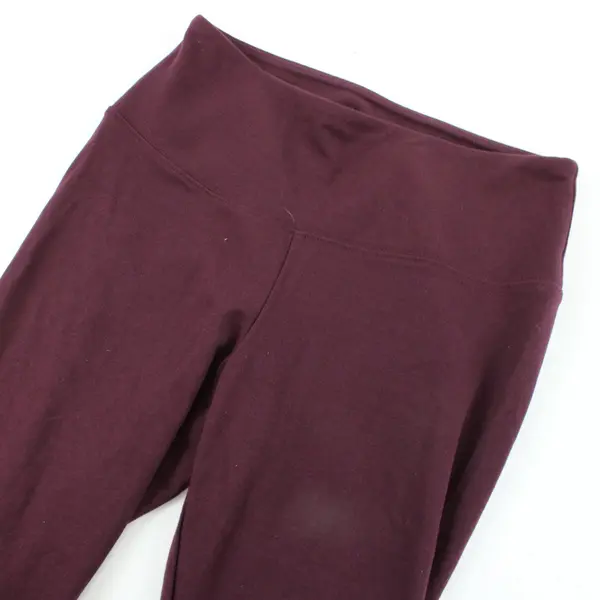 White House Black Market Runway Legging Women Size 10 High Waisted Maroon 