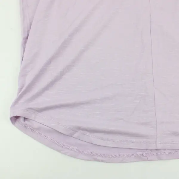White House Black Market Lilac V-Neck T-Shirt Women's Top Size Medium