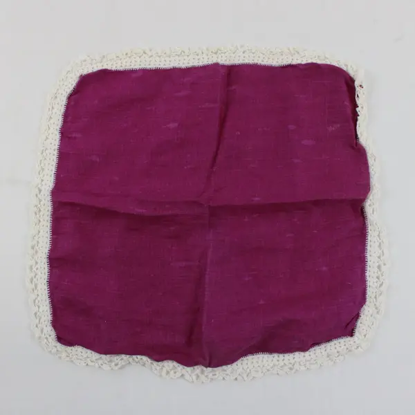 Lot of 8 Vintage Crochet Trim Handkerchiefs DIY Upcycling FLAWED