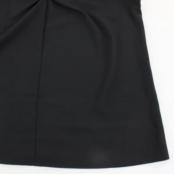 Dokotoo Women's Black Sleeveless Blouse V-Neck Faux Knot Top L