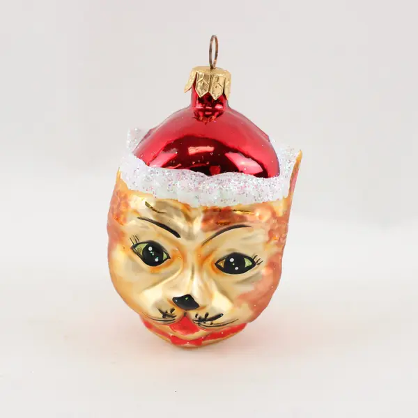 VTG 1995 Christopher Radko Cats & Kittens Collection Kitty Claus Ornament 3.5" 