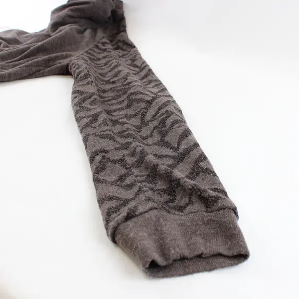 Democracy Women's XL Dark Brown Openwork Sleeve Sweater