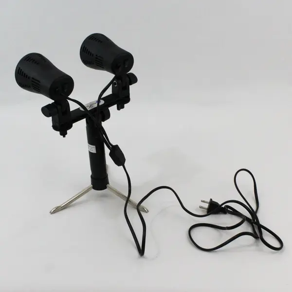 LS Pro Photo Studio Dual Head LED Video Light Tabletop Tripod Lighting Stand