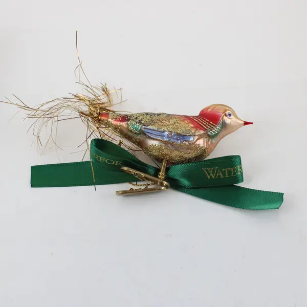 VTG Waterford Holiday Heirlooms Ornament Holiday Bird 1997 2.25" With Box