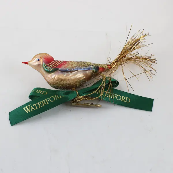 VTG Waterford Holiday Heirlooms Ornament Holiday Bird 1997 2.25" With Box