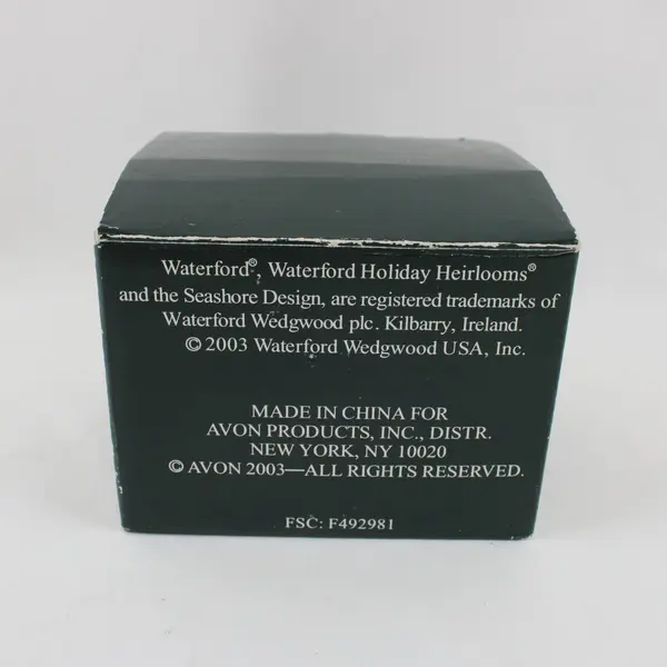 Waterford Holiday Heirlooms Stars & Stripes Heart Ornament 2003 3in Box Damaged