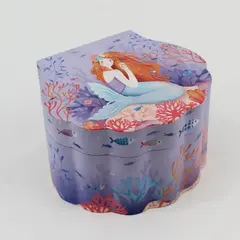 Djeco Little Big Room Musical Mermaid Clamshell Jewelry Box 