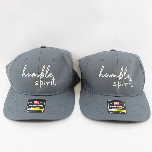 Lot of 2 Richardson UPF 35+ Unisex Adult Gray Humble Spirit Adjustable Hat
