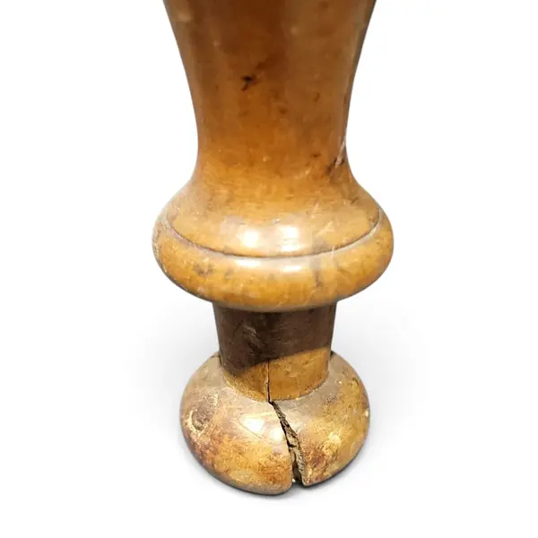Vintage Solid Wood Drop Leaf Table Turned Spindle Legs - Local Pickup Only