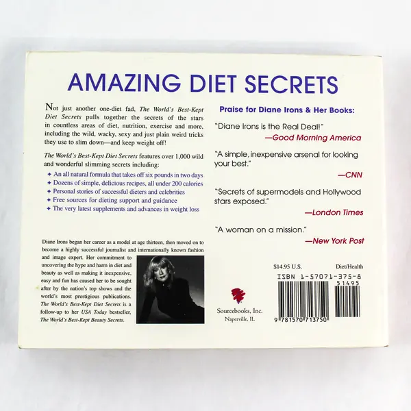 The World's Best Kept Diet Secrets by Diane Irons 1998 Paperback Book