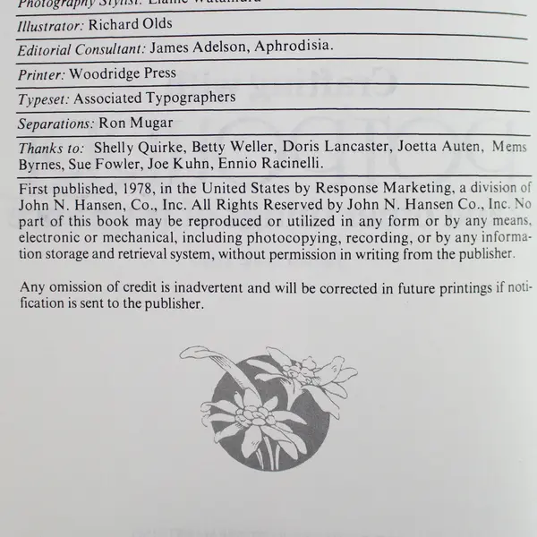 Vintage 1978 Crafting with Potpourri and Other Things of Fragrance Booklet