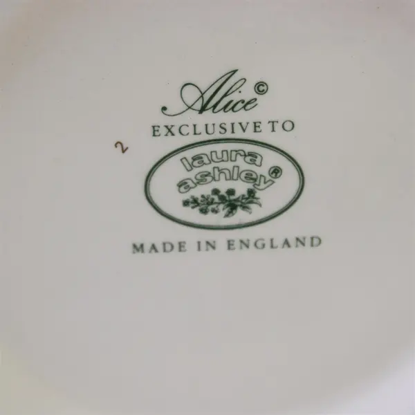 Vintage Laura Ashley Alice Centerpiece Bowl Planter Ivory Floral