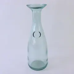 Vetreria Etrusca Green Glass Carafe Fleur-de-Lis 1000ml Made in Italy