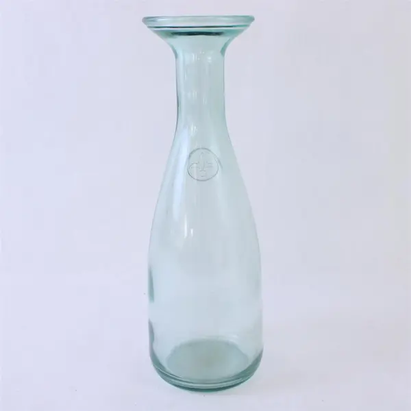 Vetreria Etrusca Green Glass Carafe Fleur-de-Lis 1000ml Made in Italy