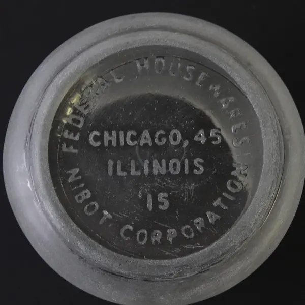 Federal Housewares Frosted Candle Holder 3in Decorative