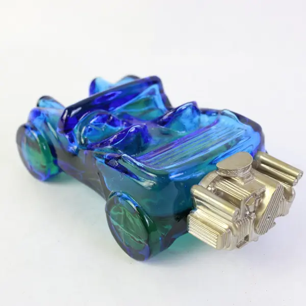 Avon Dune Buggy Spicy After Shave 5 Fl Oz Blue Glass Bottle