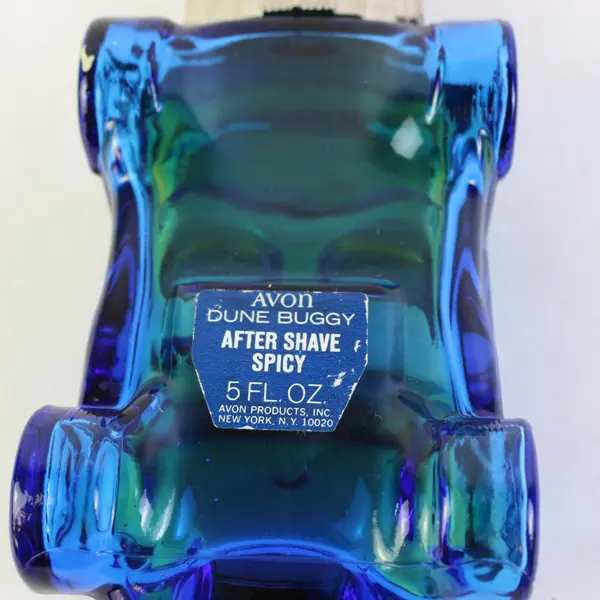 Avon Dune Buggy Spicy After Shave 5 Fl Oz Blue Glass Bottle