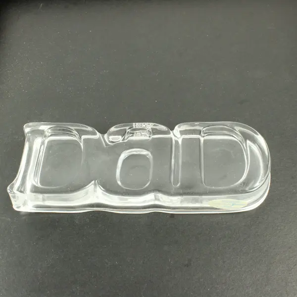 Vintage Avon Fostoria Clear Glass DAD Paperweight Father's Day Exclusive Gift