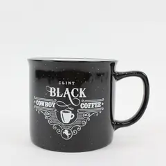 Clint Black Cowboy Coffee Black Ceramic Mug Country Music Collectible