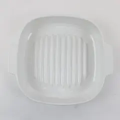 CorningWare Winter White Cooker Grill Pan M-10-GR-B