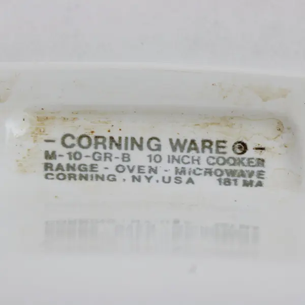 CorningWare Winter White Cooker Grill Pan M-10-GR-B