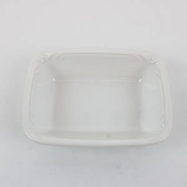 Set of 4 Vintage Gerosco Inc White Rectangular Porcelain Dishes 50-877