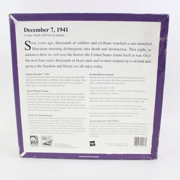 Pearl Harbor 1000 Piece Jigsaw Puzzle 60th Anniversary MB Milton Bradley