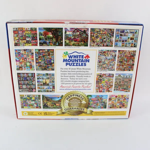 White Mountain Christmas Door Jigsaw Puzzle 500 Pc 