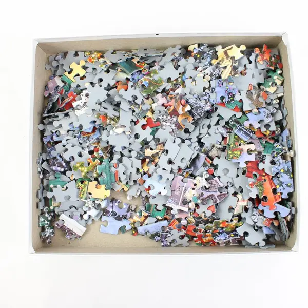 White Mountain Christmas Door Jigsaw Puzzle 500 Pc 