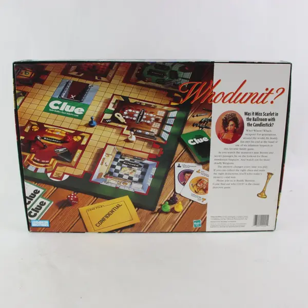 Vintage Parker Brothers Hasbro Clue Classic Detective Board Game