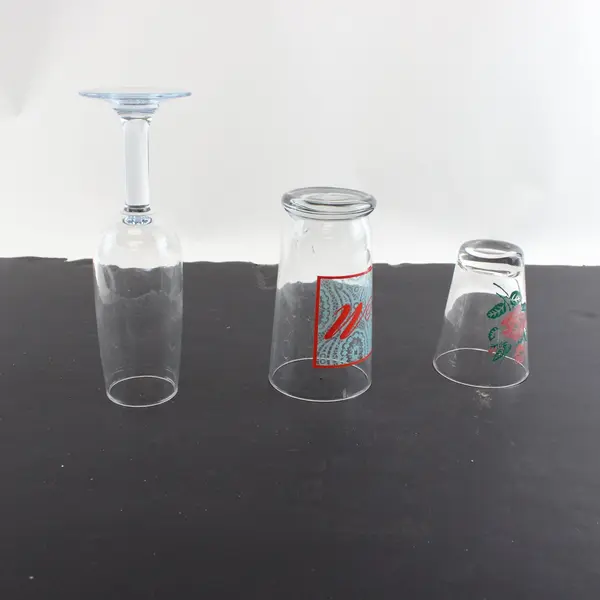 Lot of 3 Barware Drinking Glasses Set Home Bar Replacement Pieces