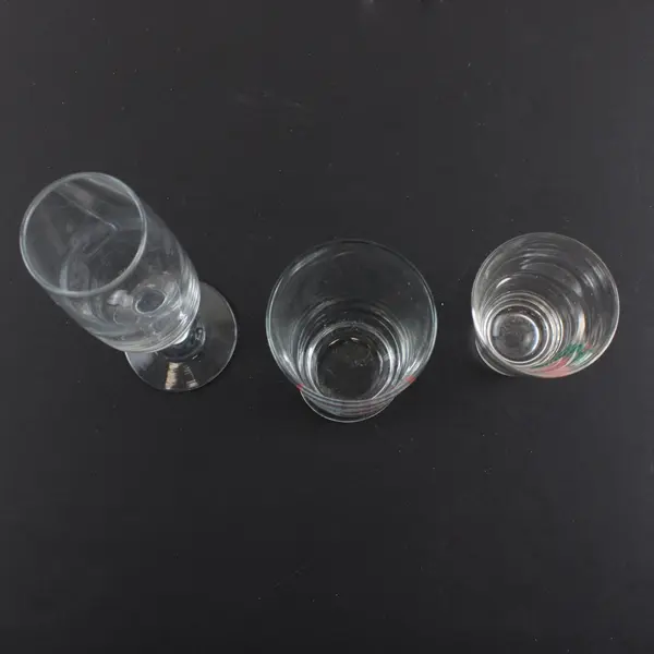Lot of 3 Barware Drinking Glasses Set Home Bar Replacement Pieces