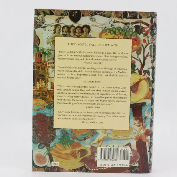 Vintage The Mediterranean Kitchen by Joyce Goldstein 1st Edition 1989 HC DJ Good