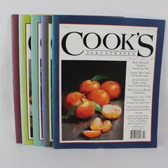 Lot of 5 Cook's Illustrated 2015 Back Issues Magazines as Pictured