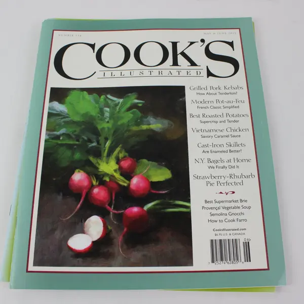 Lot of 5 Cook's Illustrated 2015 Back Issues Magazines as Pictured